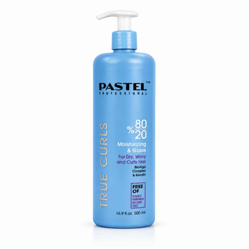 קרם גלייז 80/20 לעיצוב שיער גלי 500 מ"ל פסטל | PASTEL