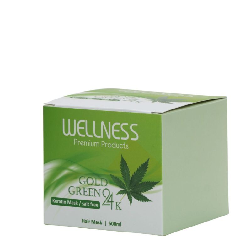 מסכת 24K מועשרת בקרטין לשיער מוחלק 500 מ״ל וולנס | Wellness 24K