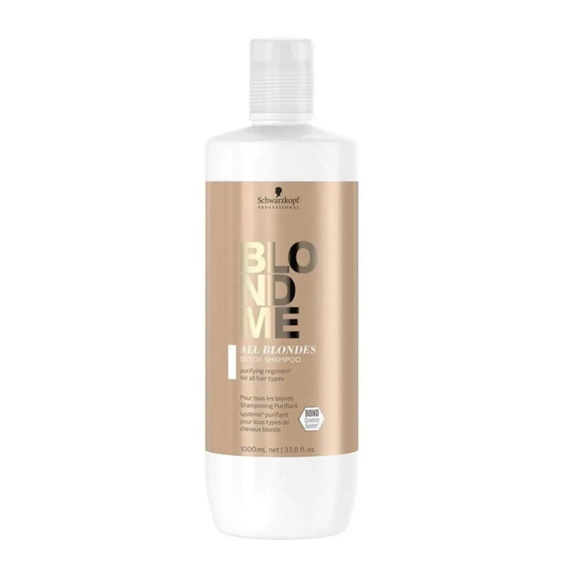 שמפו דטוקס לשיער בלונדיני 1000 מ״ל שוורצקופף | Schwarzkopf BLONDME