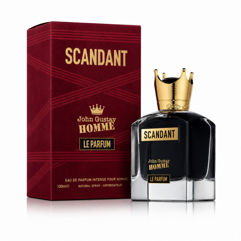 בושם גברי עוצמתי John Gustav Homme Scandant Le Parfum 100ml EDP – בהשראת Scandal Pour Homme Le Parfum