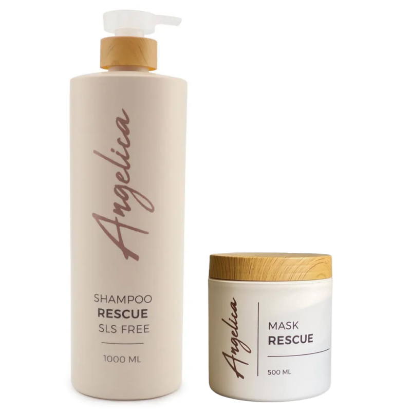 מארז שמפו ומסכה רקסיו לשיער עבה, מקורזל ויבש מאוד אנג'ליקה | Angelica