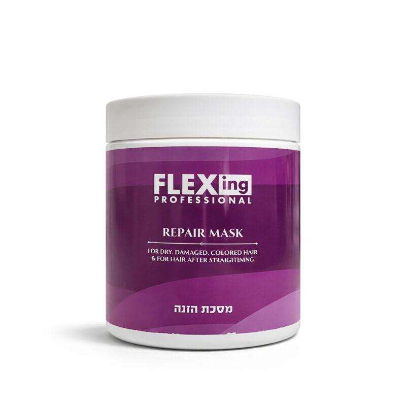 מסכת שיער משקמת ללא מלחים לשיער יבש ופגום 500 מ"ל | FLEXing 